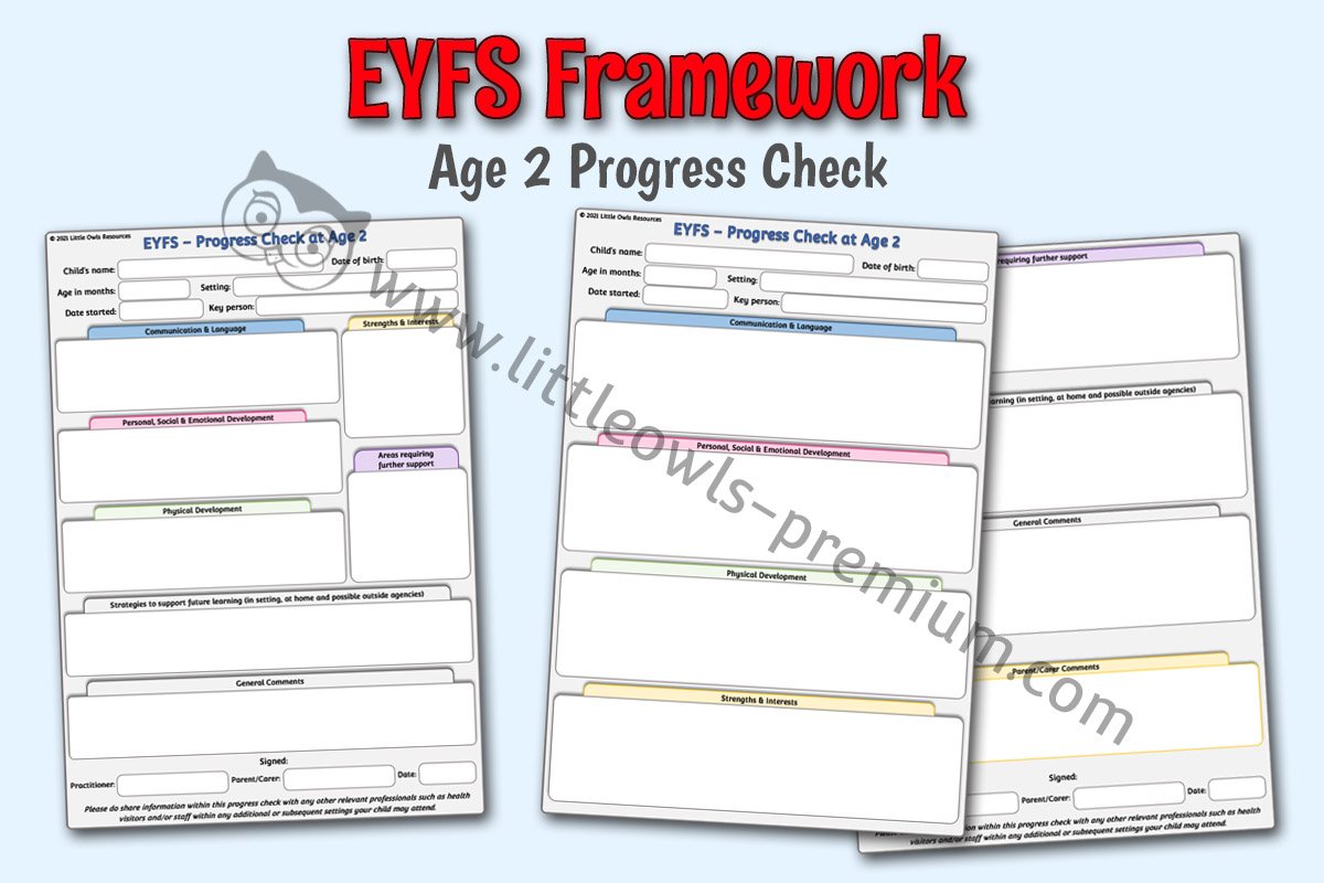 EYFS FRAMEWORK - Age 2 Progress Check