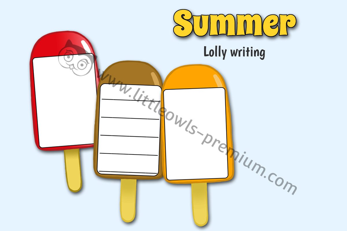 ICE LOLLY WRITING & DRAWING