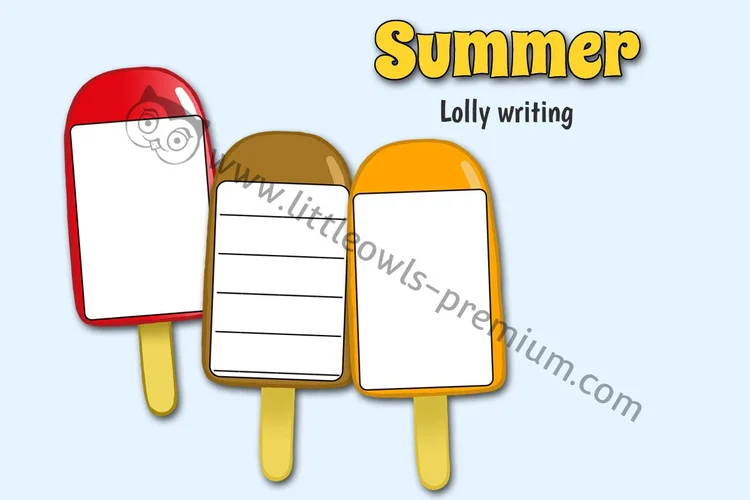 Ice Lolly Drawing & Writing Sheets — resource cover