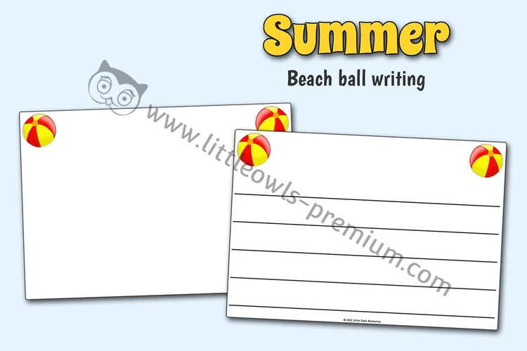 Beach Ball Drawing & Writing Sheets — resource cover