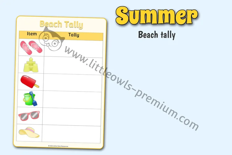 Beach Tally Chart — resource cover