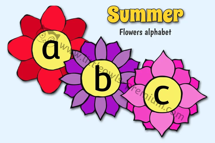 Flower Alphabet Cards — resource cover