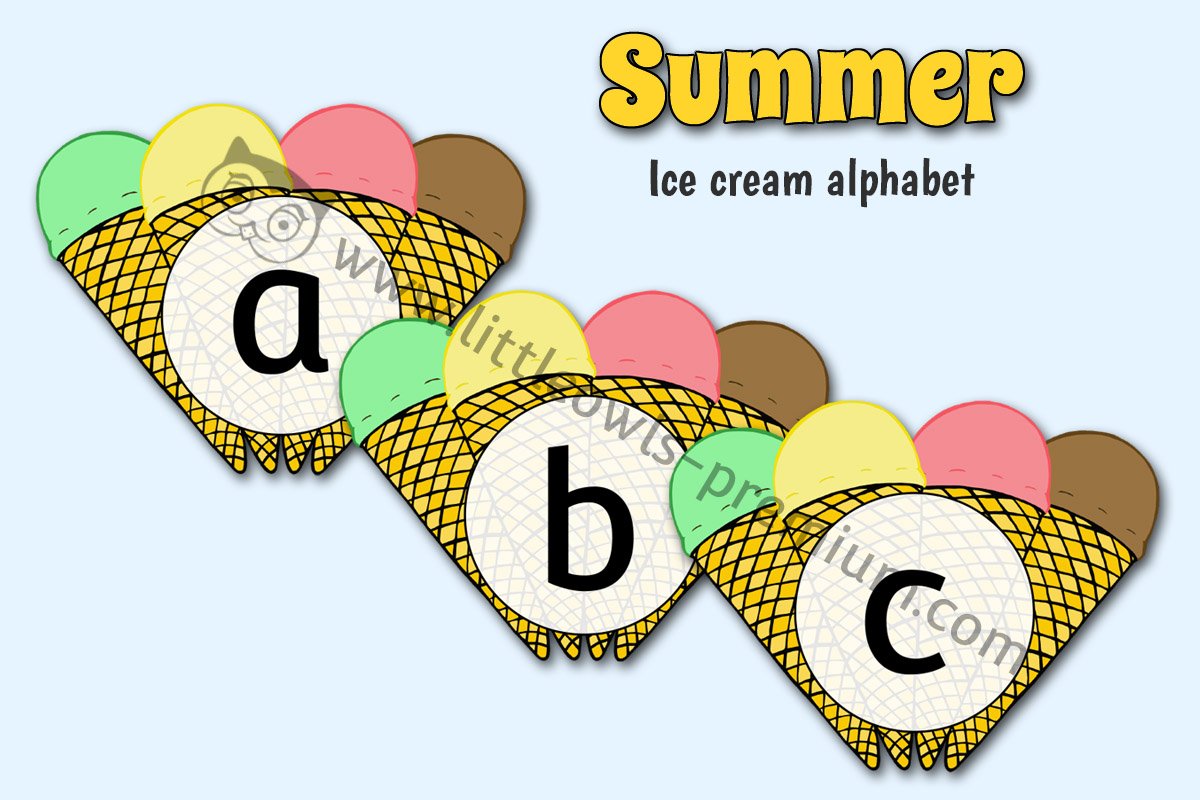 ICE CREAM ALPHABET