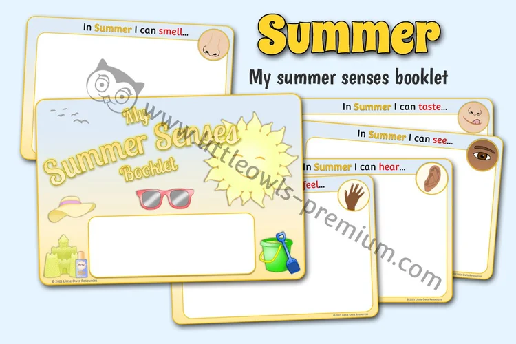 My Summer Senses Booklet — resource cover