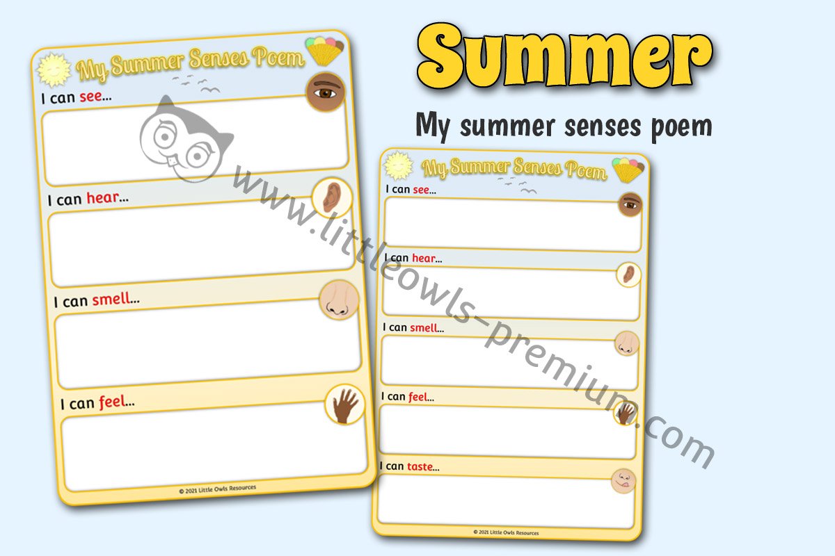 MY SUMMER SENSES POEM