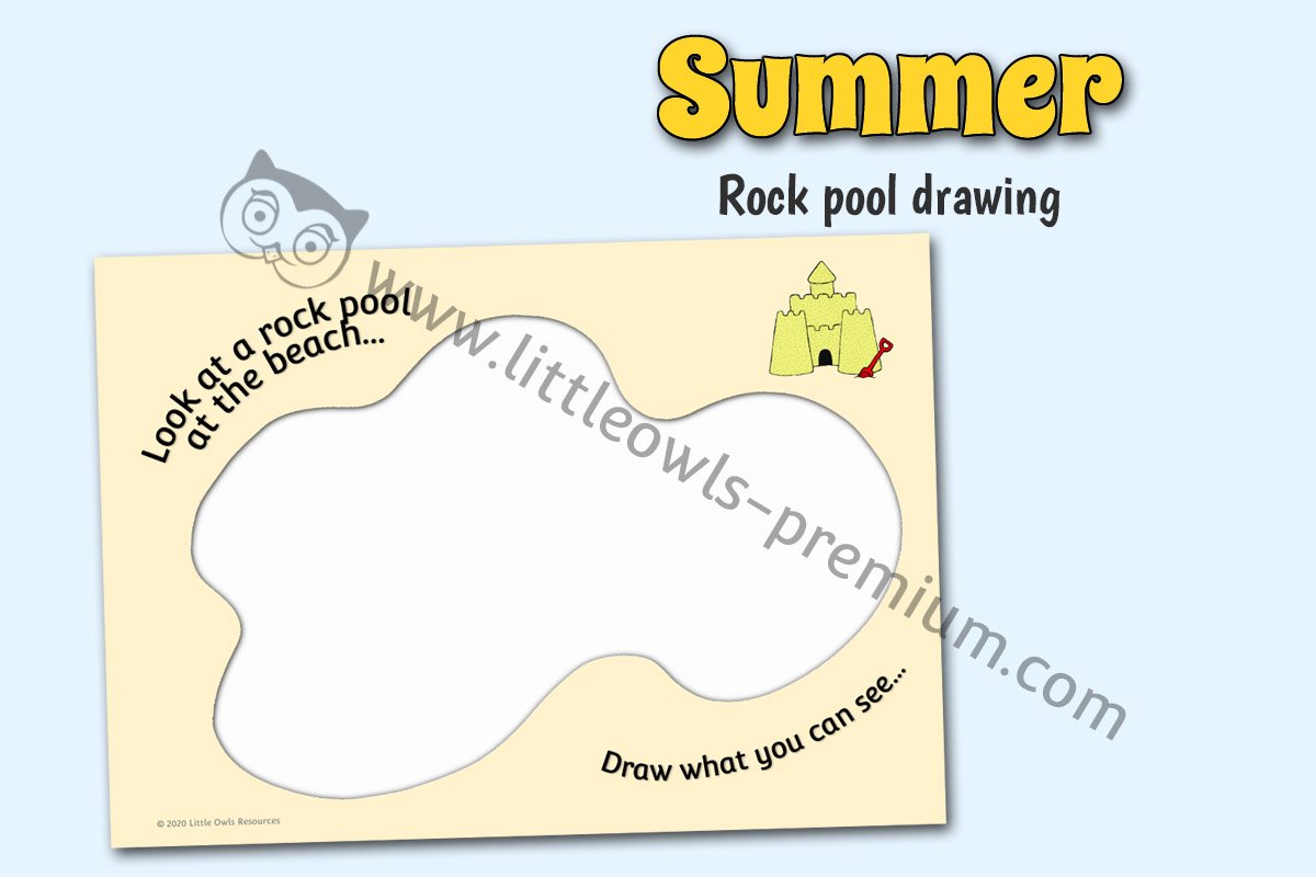 DRAW WHAT YOU SEE...ROCK POOL