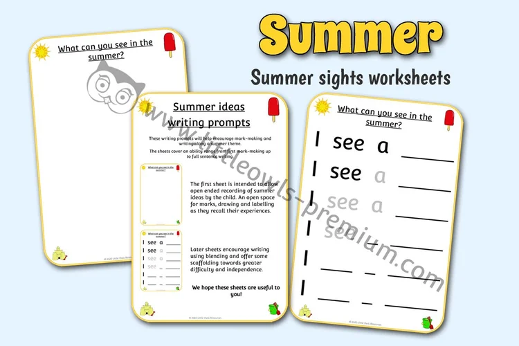 Summer Sights — Drawing & Writing — resource cover