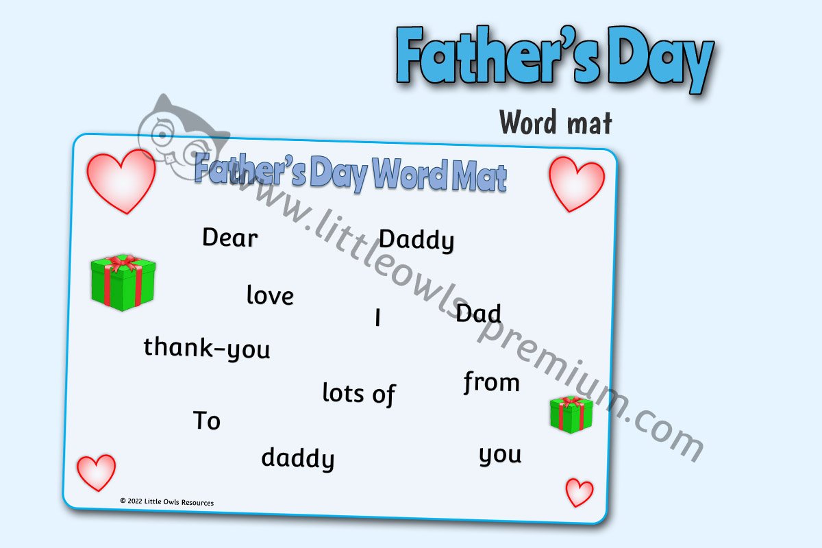 FATHER'S DAY WORD MAT