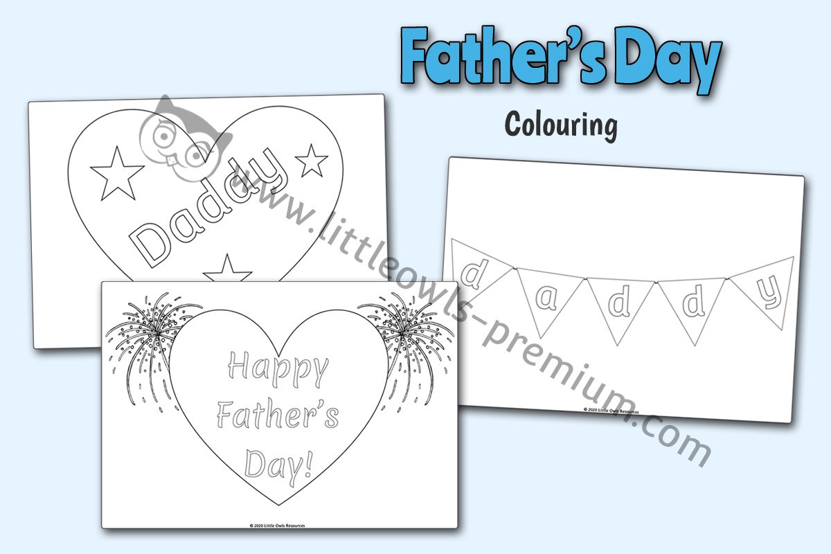FATHER'S DAY COLOURING