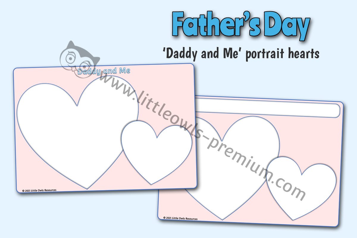 DADDY AND ME - PORTRAIT SHEETS