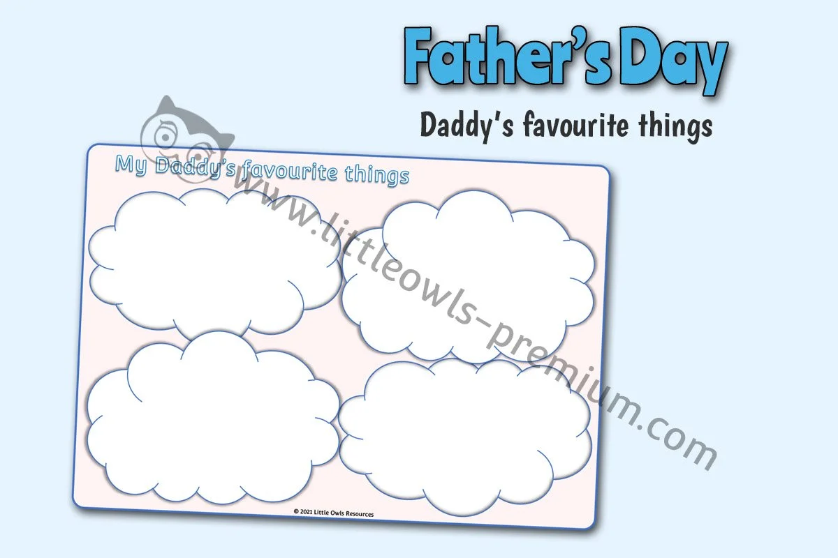 FREE and PREMIUM 'Father's Day' Early Years (EYFS) Editable printable ...