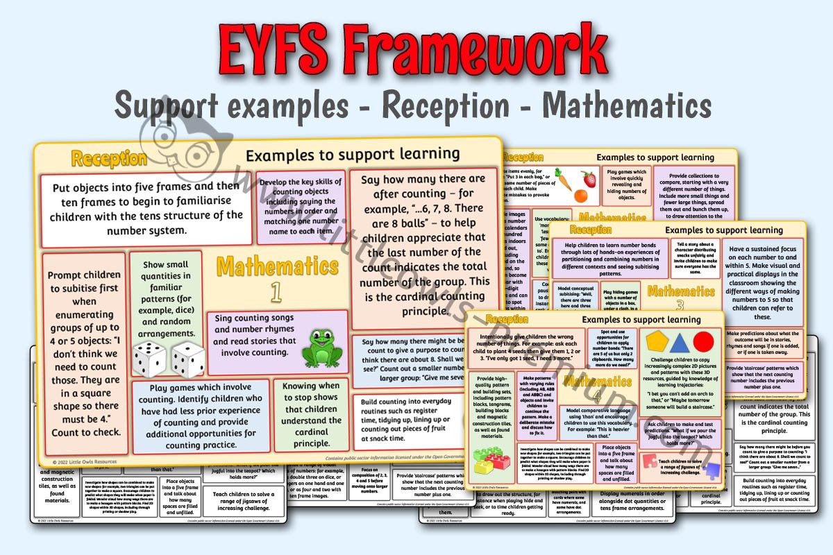 EYFS FRAMEWORK - Support Examples - Reception - Mathematics