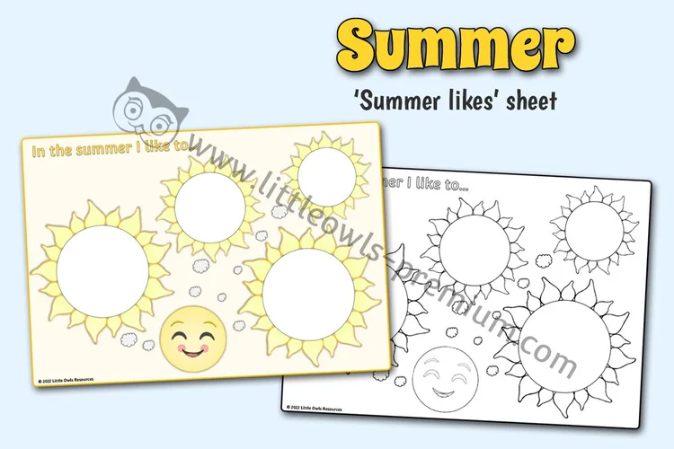 In the Summer I Like To… — resource cover