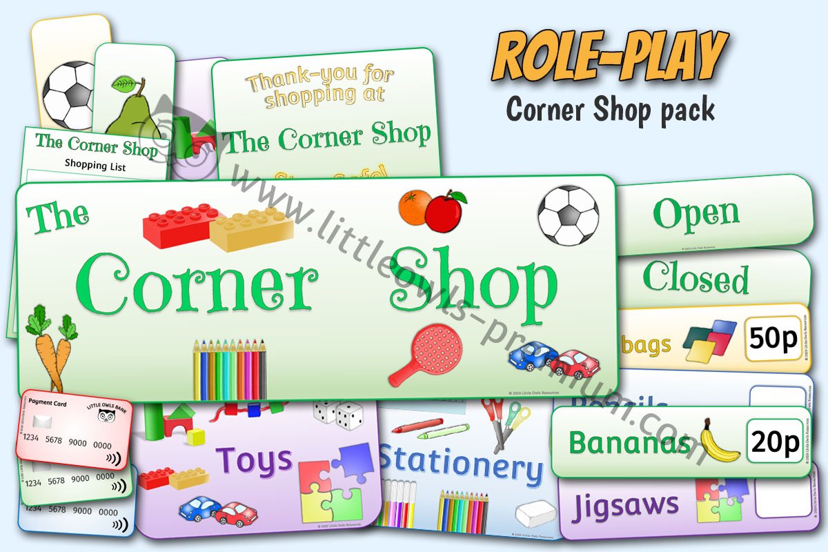 CORNER SHOP ROLE-PLAY PACK