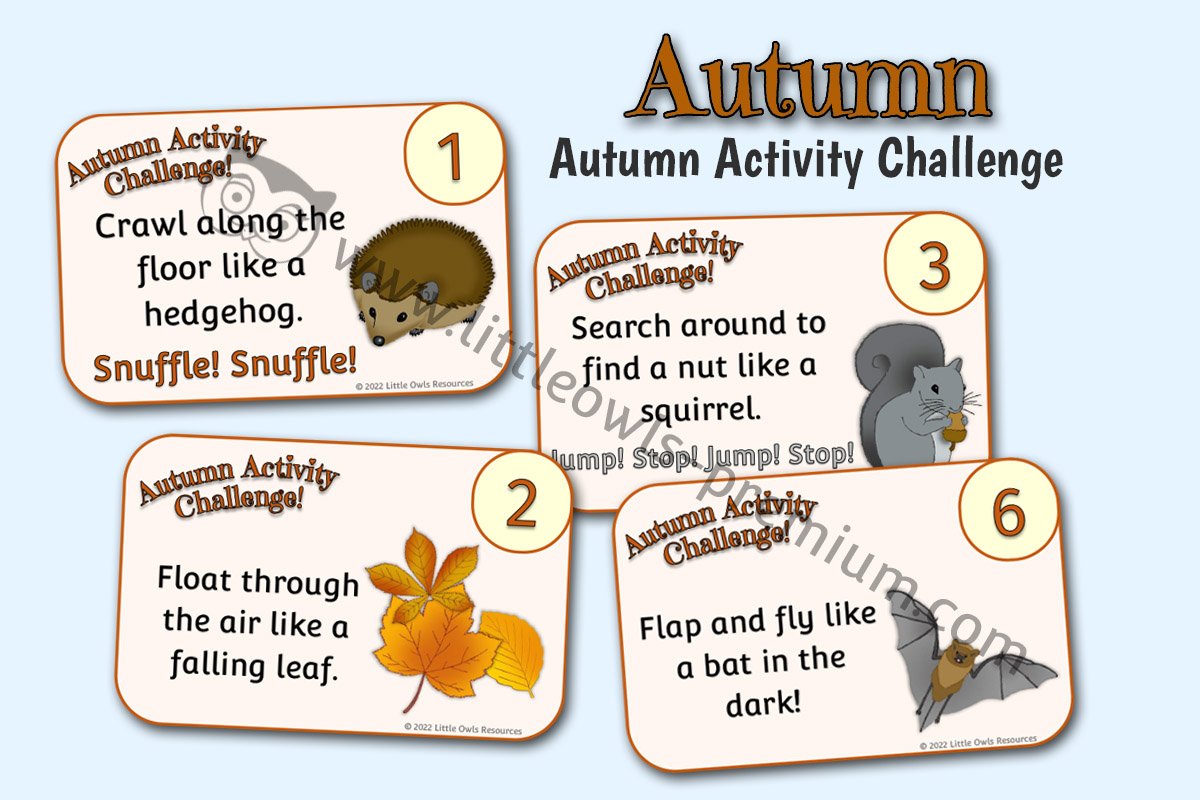 AUTUMN MOVEMENT ACTIVITY CHALLENGE CARDS