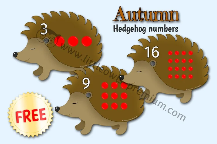 Hedgehog Numbers 0–20 — Free Sample cover