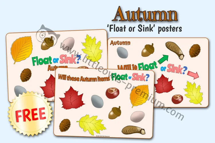 Autumn Float or Sink Prompts — Free Sample — Free Access resource cover