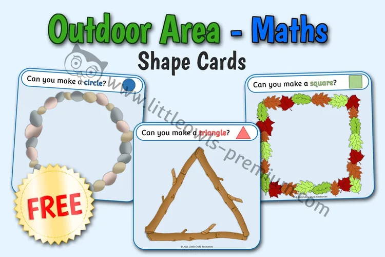 Outdoor Shape Challenge Cards — free resource cover