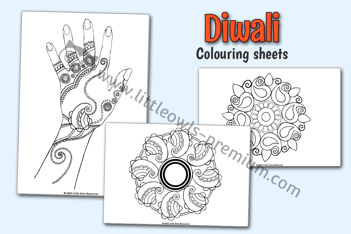 DIWALI COLOURING SHEETS PACK