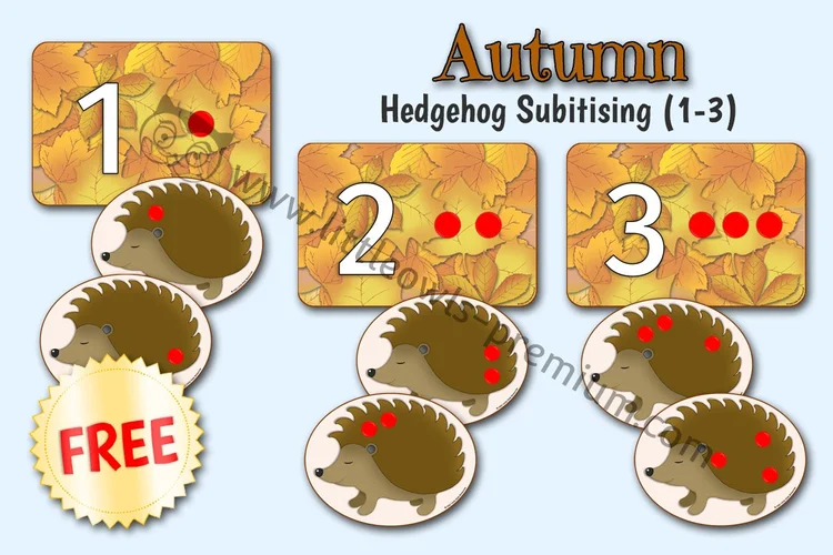 Hedgehog Subitising 1–3 — Free Sample cover