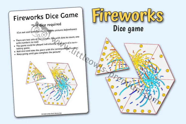 Fireworks Dice Game - cover preview
