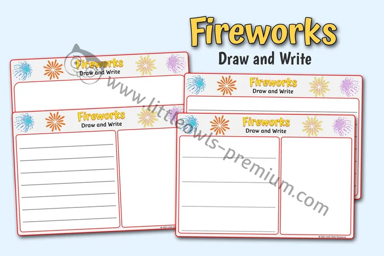 Fireworks Draw & Write - cover preview