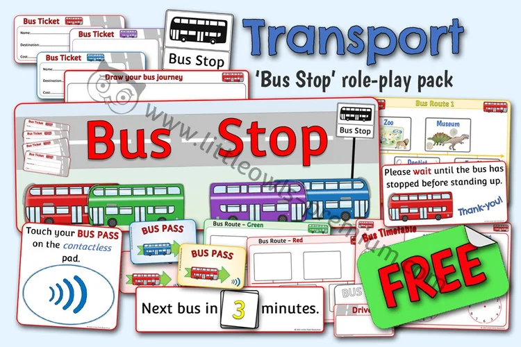 Bus Stop Role-Play Pack — Free Sample cover