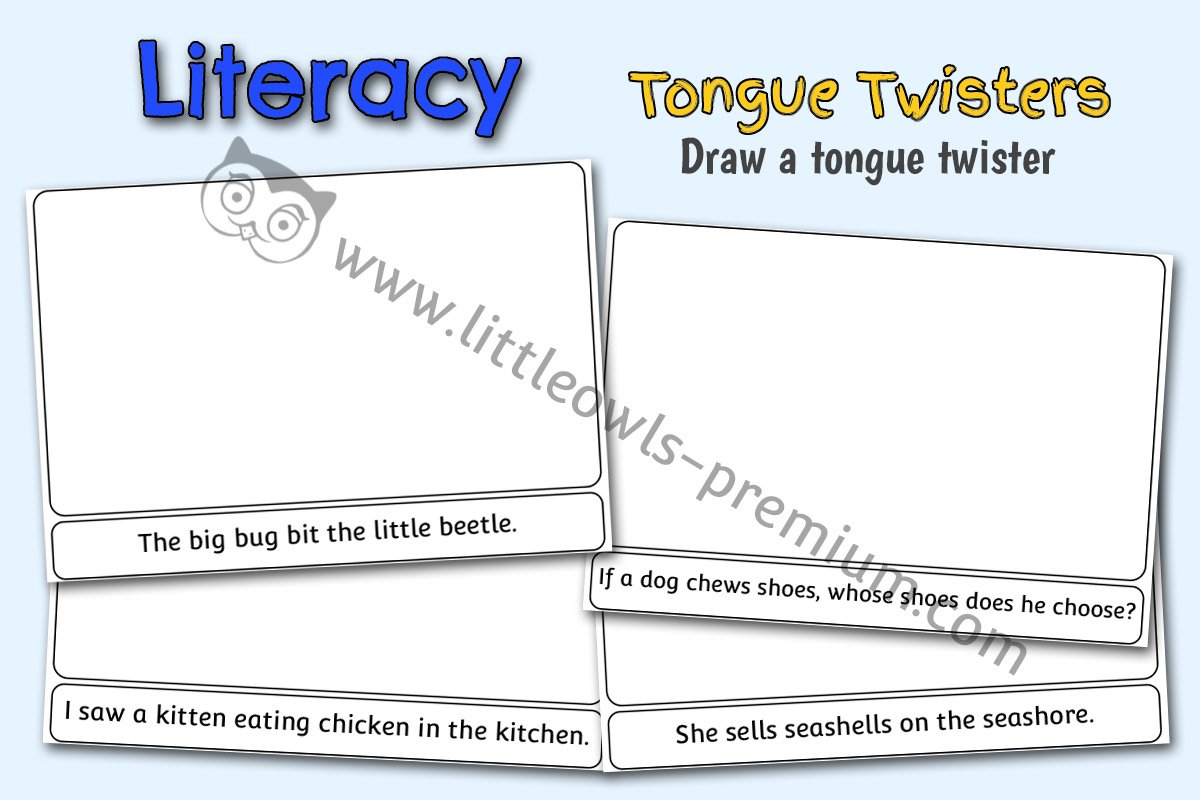DRAW A TONGUE TWISTER