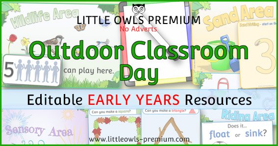   CLICK HERE  to find ‘OUTDOOR CLASSROOM DAY’ resources on our ‘OUTDOOR AREA’ PAGE.   &lt;&lt;-BACK TO ‘TOPICS’ MENU PAGE    