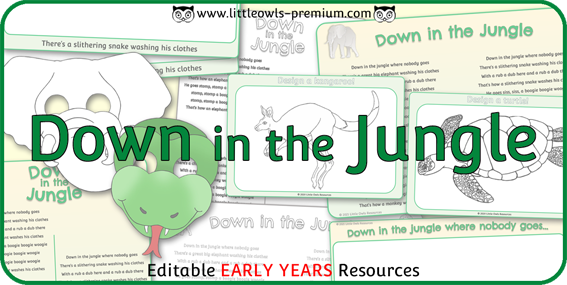 Jungle Songs for Early Years Down in the Jungle Rhyme