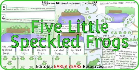 Five Little Speckled Frogs — resource cover
