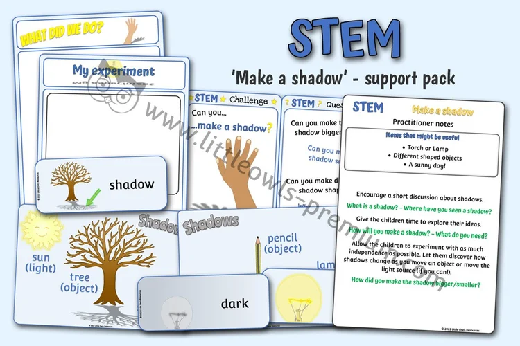 Make a Shadow — STEM Support Pack — resource cover