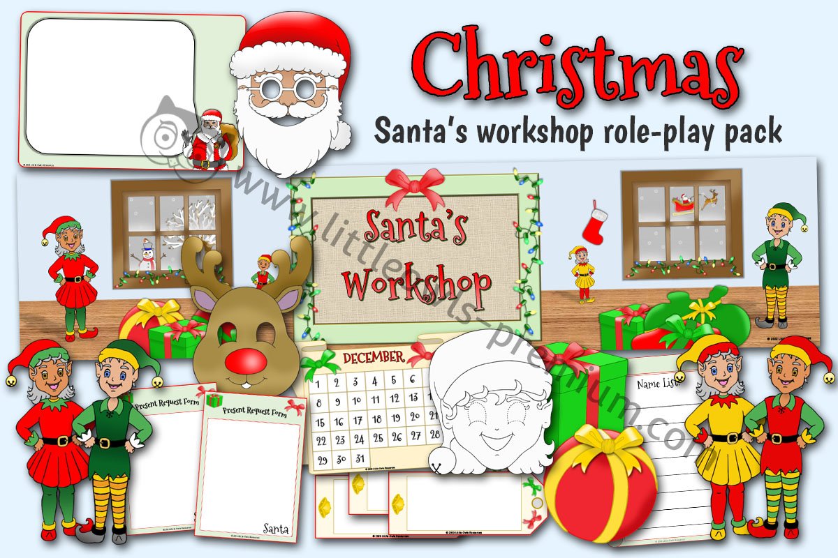 SANTA'S WORKSHOP DRAMATIC ROLE PLAY PACK (Updated 2022)