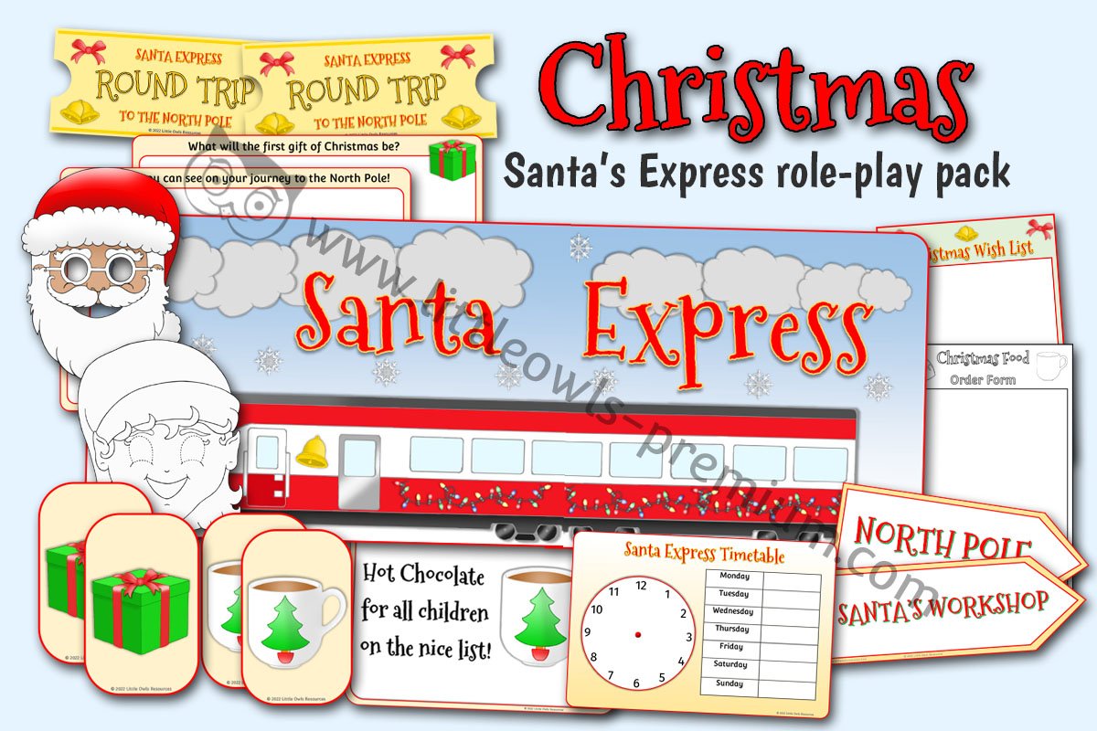 SANTA EXPRESS DRAMATIC ROLE PLAY PACK (Updated 2022)