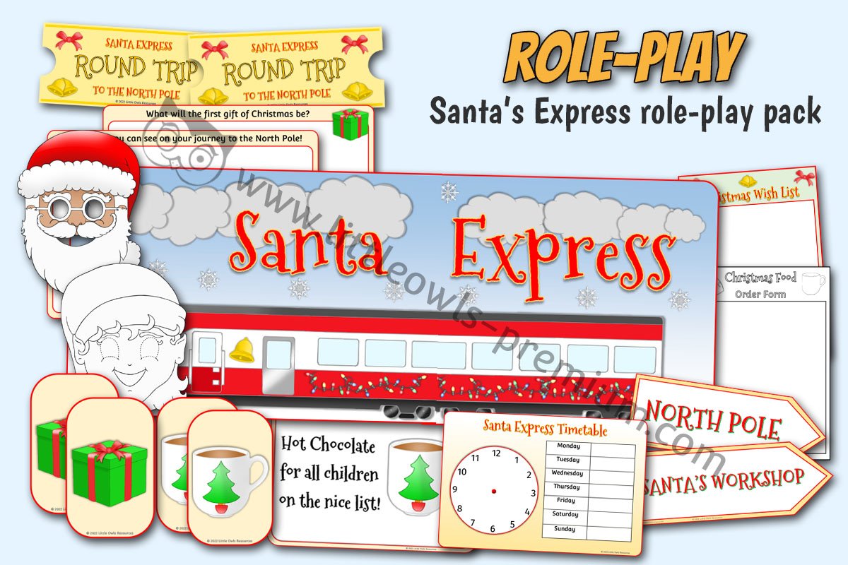 SANTA EXPRESS DRAMATIC ROLE PLAY PACK (Updated 2022)