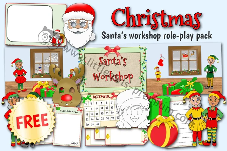 Santa's Workshop Role-Play Pack — Free Sample cover
