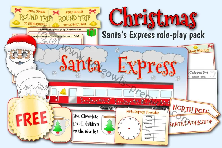 Santa Express Role-Play Pack — Free Sample cover