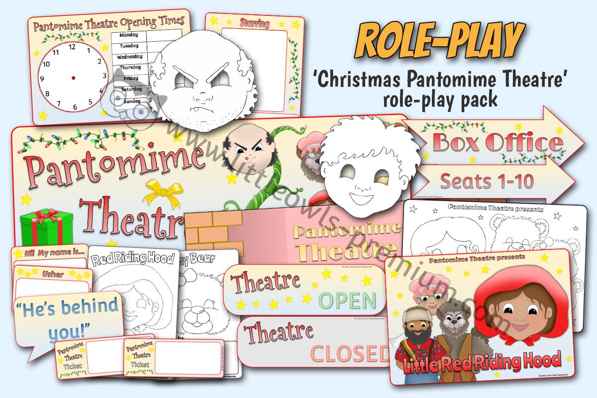 CHRISTMAS PANTO DRAMATIC ROLE PLAY PACK