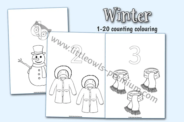 Winter Colour & Count — 1–20 cover
