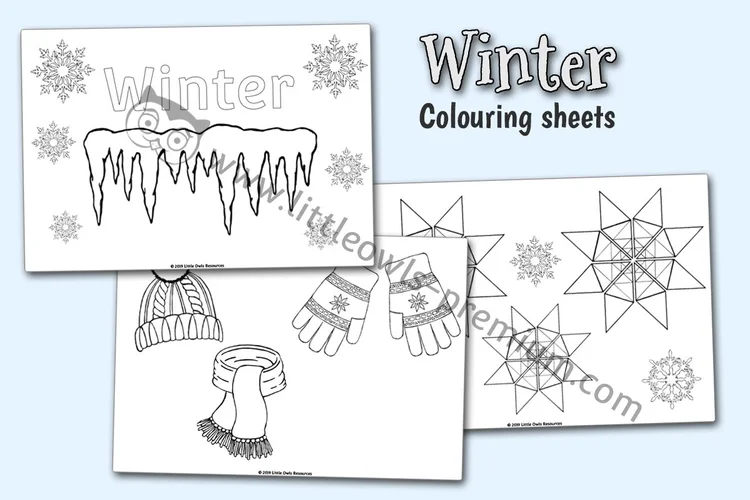 Winter Colouring Sheets — resource cover
