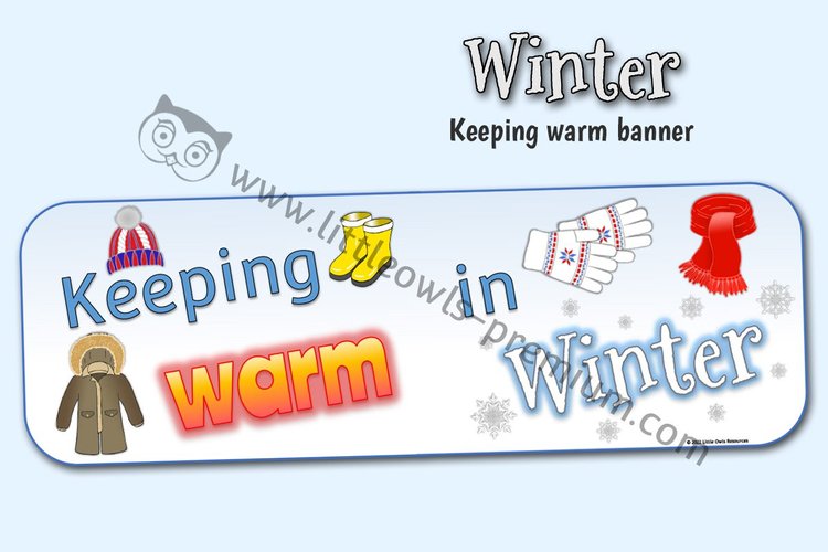 Keeping Warm in Winter Display Banner — resource cover
