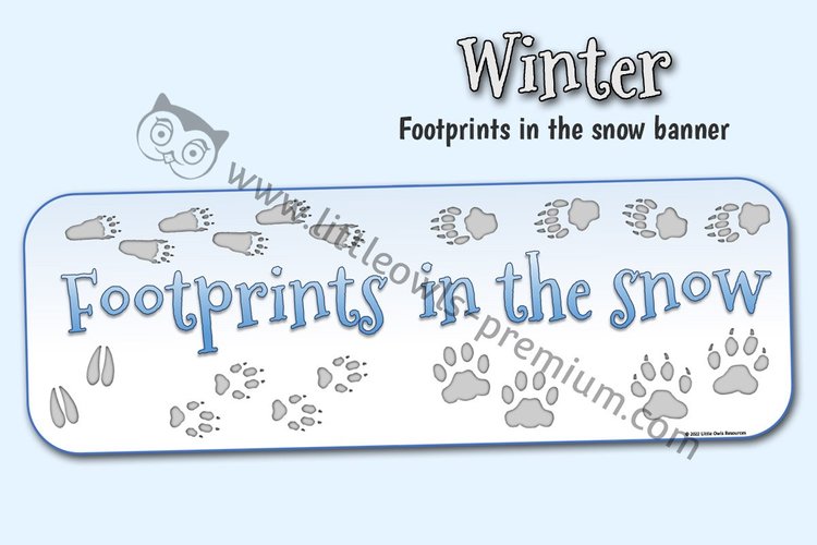 Footprints in the Snow Display Banner — resource cover