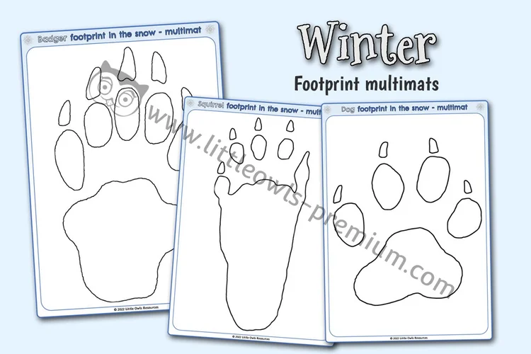 Animal Footprint Multimats — resource cover