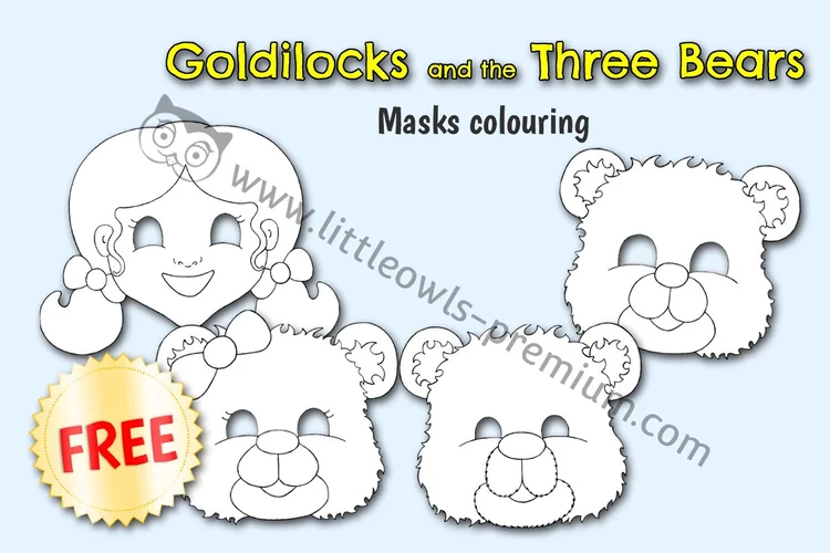 Goldilocks Masks — Colouring Free Sample cover