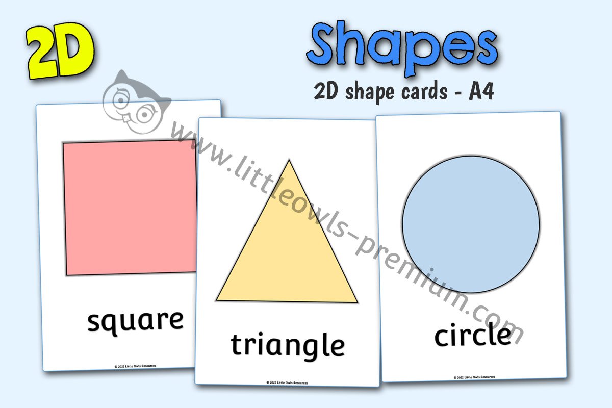2D SHAPE CARDS/POSTERS