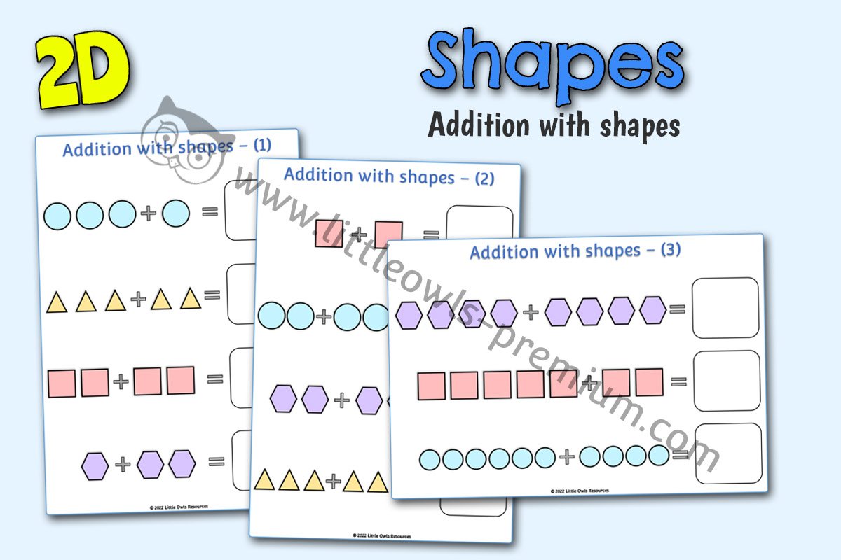 SHAPE ADDITION SHEETS