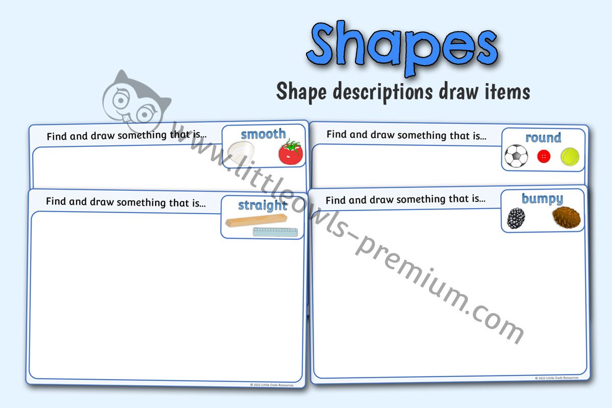 SHAPES IN THE ENVIRONMENT (Descriptive Words) - DRAW