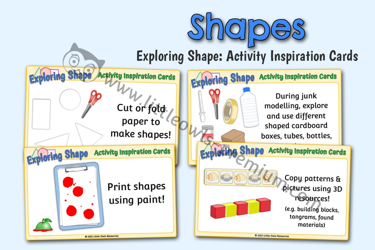 EXPLORING SHAPE - ACTIVITY INSPIRATION CARDS