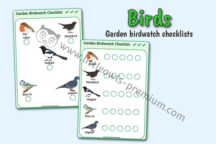 Garden Birdwatch Checklist cover