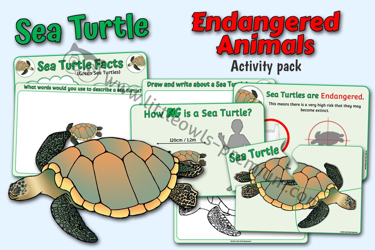 FREE and PREMIUM Printable Endangered Animals Early Years/EYFS
